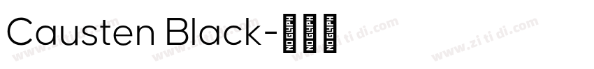 Causten Black字体转换